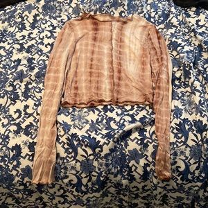 Multi-Colored Neutral High Neck Full Length Top